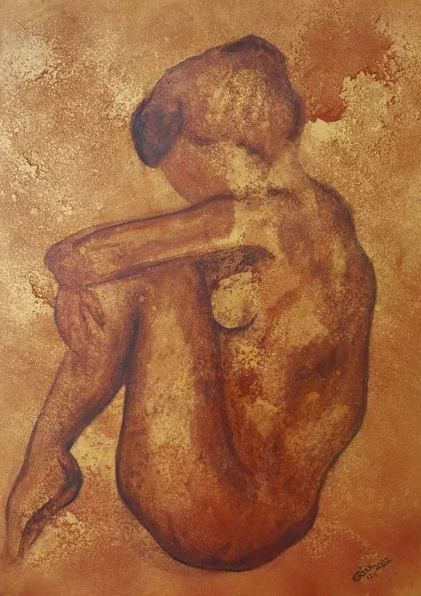 Nude oil painting